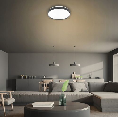 PANEL LED NATYNKOWY plafon sufitowy 18W OKRĄGŁY czujnik ruchu na Arena.pl