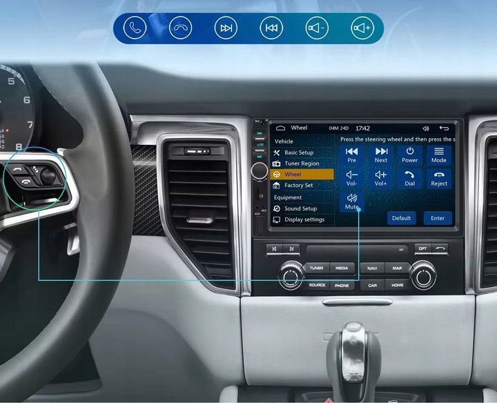 RADIO GPS VW PASSAT B5 1996-2004 USB CARPLAY ANDROID AUTO KAMERA zdjęcie 12