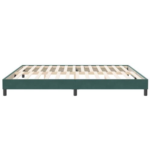 Łóżko Box Spring bez materaca Ciemnozielone 200x210 cm Aksamit na Arena.pl