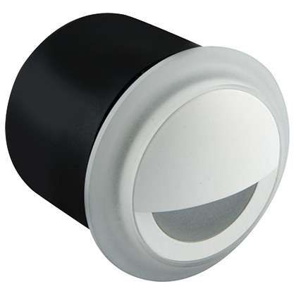 Schodowa LAMPA ścienna KAMI LED 3,5W 4000K 03121 Ideus okrągła OPRAWA metalowy WPUST IP44 biały na Arena.pl