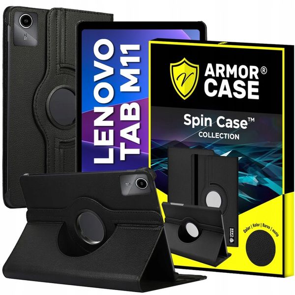 ETUI OBROTOWE DO LENOVO TAB M11 10.95" 2024 TB330FU TB330XU TB331FC CZARNE zdjęcie 1