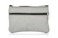 Jasno-Szare Etui Na Klucze Skórzane Duże Pojemne Polska Produkcja G84