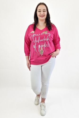 Bluza Damska z Nadrukiem Perfekt Fuksja XL na Arena.pl
