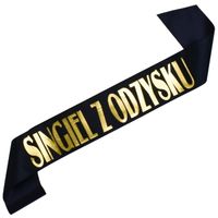 Czarna szarfa Singiel z Odzysku