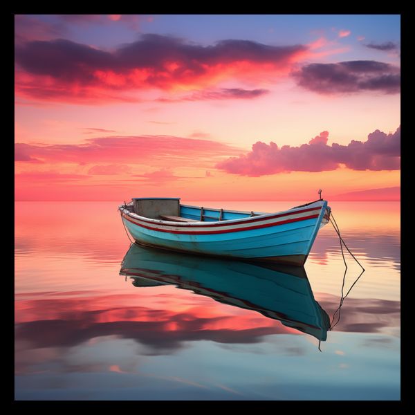 Plakat 40x40cm Spokój przed Połowem zdjęcie 2