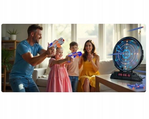 NAJLEPSZY PREZENT DLA 6 7 8 9 10 11 12 LATKA ELEKTRONICZNA TARCZA NEOSHOT na Arena.pl