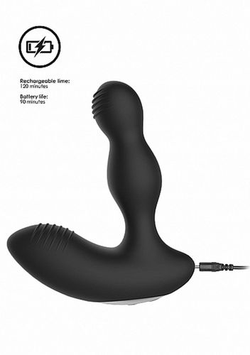 Remote Controlled E-Stim & Vibrating Prostate Massager - Black na Arena.pl