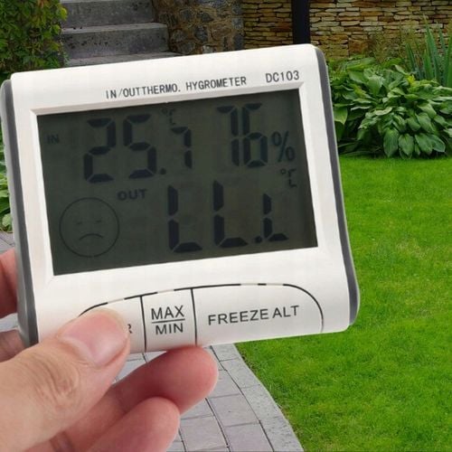 STACJA POGODOWA POGODY TERMOMETR POKOJOWY HIGROMETR CYFROWY Z SONDĄ na Arena.pl