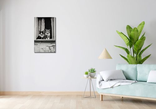 Obraz 40x70cm Para w Oknie na Arena.pl