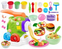 Ciastolina makaron maszynka ciasto masa plastyczna zestaw kreatywny 18w1