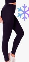Legginsy SPODNIE Ocieplane Futerkiem Czarne Damskie THERMO M/L