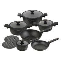 zestaw 12 elem. garnków marmurkowych klausberg kb-7968