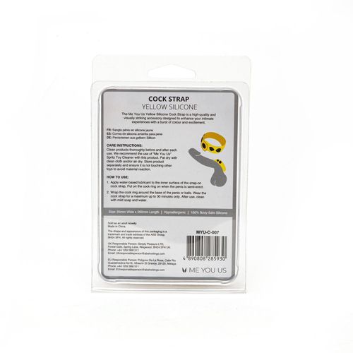 me you us yellow silicone cock strap na Arena.pl