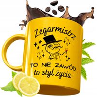 Złoty Kubek Premium Dla Zegarmistrza Prezent Z Nadrukiem Ze Zdjęciem