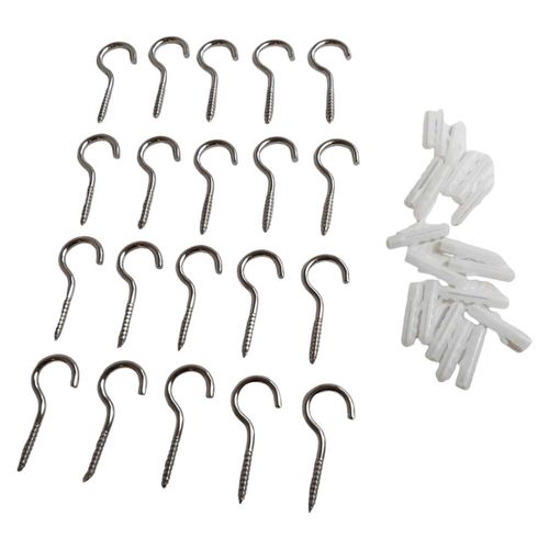 Zestaw haczyk M4 50mm z kołkiem rozporowym 20 szt. na Arena.pl