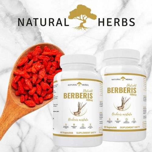 Berberis Ekstrakt 400mg BERBERYS na stres 120 kaps na Arena.pl