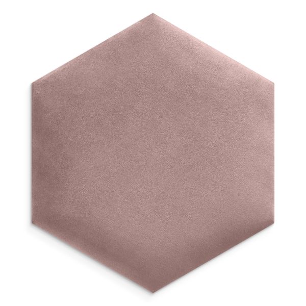 PANELE TAPICEROWANE PLASTER MIODU Heksagon RÓŻOWY 26cm x 30cm zdjęcie 8