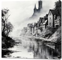 Obraz 100x100cm Mglisty Refleks