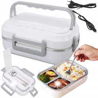 ELEKTRYCZNY LUNCH BOX TERMOS OBIADOWY POJEMNIK SAMOCHODOWY NA OBIAD SZKOŁY
