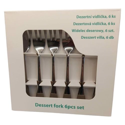 Widelec Deserowy Stołowy Widelczyk Stal 6szt na Arena.pl