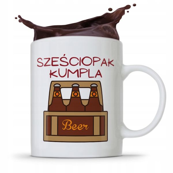 Kubek Prezent Dla Przyjaciela Sześciopak Kumpla Z Nadrukiem Ze Zdjęciem zdjęcie 1