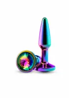 nsnovelties tapered plug small chromowany aluminiowy w rozmiarze s