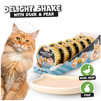 Karma morka dla kota kremowy shake z kaczką i gruszką 60g x 6szt UNIQ PETS