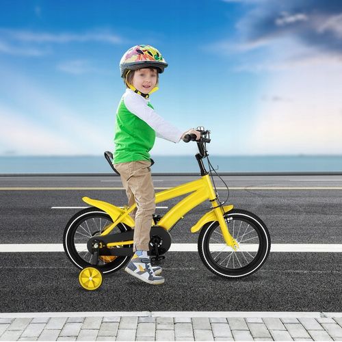 Rower dziecięcy 14 cali - żółty na Arena.pl