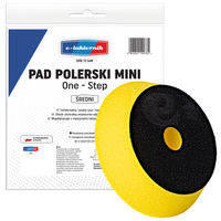 pad gąbka polerska 95mm żółta średnia mini tarcza na rzep e-lakiernik