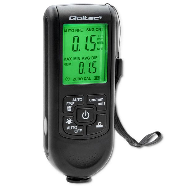 Qoltec Miernik grubości lakieru z wyświetlaczem LCD 0 ~ 2000um zdjęcie 14