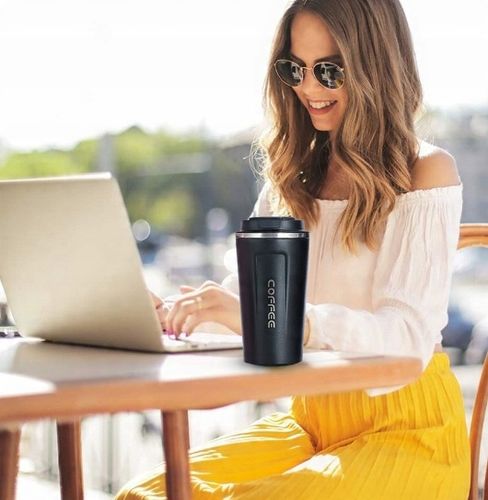 KUBEK TERMICZNY TERMOS 510 ML NA KAWĘ HERBATĘ WYŚWIETLACZ EKRAN LCD SMART na Arena.pl