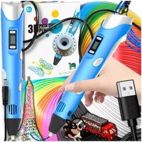DŁUGOPIS 3D DLA DZIECI DRUKARKA 3D MAGICZNY DŁUGOPIS 3D + WKŁADY 110 METRÓW