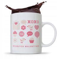 Kubek Prezent Na Walentynki Wesołych Walentynek Z Nadrukiem Ze Zdjęciem