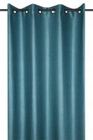 Zasłona gotowa EDIMBOURG 140x260 cm niebieska zaciemniająca jodełka gruba