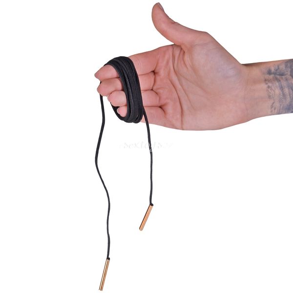 Czarny Naszyjnik Złoty Choker, Retro Rzemyk, Taśma Czoker zdjęcie 3