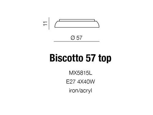 Plafon BISCOTTO 57 MX5815L Azzardo +LED na Arena.pl