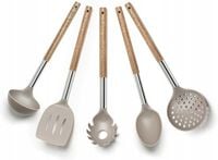 Excelsa Zestaw przyborów kuchennych Natural Life 5 el. nylon/drewno