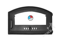 DRZWI C01 PRAWE - 29X46 CM + TERMOMETR 0-250°C do pieca pizzy pizzeria żeliwne