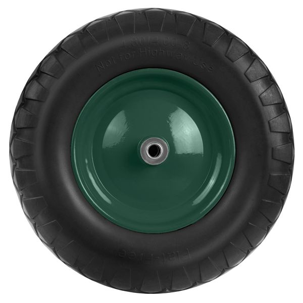 Koło do taczki bezdętkowe 4.00-8 czarno-zielone Humberg zdjęcie 2