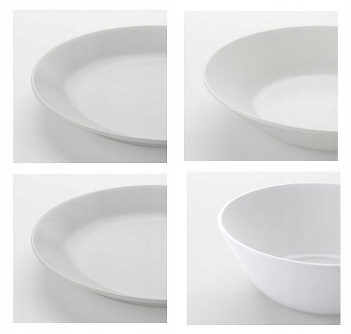 Serwis ikea oftast talerze talerz miska miski 6 osób 24 elementy zestaw na Arena.pl