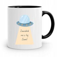 Kubek Czarny Prezent Dla Piłkarza Nie Z Tej Ziemi Z Nadrukiem Ze Zdjęciem