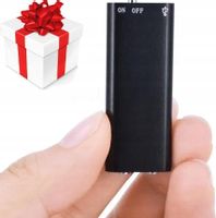 SZPIEGOWSKI MINI MIKRO DYKTAFON 8GB PODSŁUCH DETEKCJA AKTYWACJA GŁOSEM