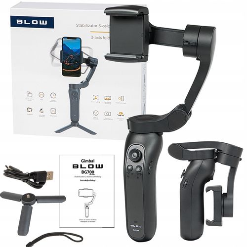 GIMBAL DO TELEFONU RĘCZNY STABILIZATOR OBRAZU iOS ANDROID SKŁADANY SELFIE na Arena.pl