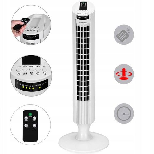 WENTYLATOR KOLUMNOWY STOJĄCY PODŁOGOWY PILOT na Arena.pl