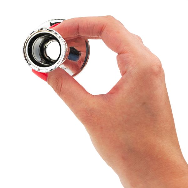 ŚWIECZNIK PLASTIKOWY POJEDYNCZY STOŻKOWY DO ŚWIEC DŁUGICH SREBRNY na kolędę zdjęcie 5