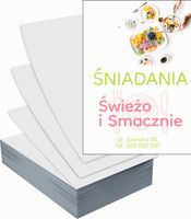 Ulotki A4 reklamowe firmowe 100szt projekt w cenie ŚNIADANIA SMACZNIE