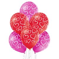 balony serca  6szt. |  bn06-280