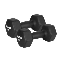 Hantelki żeliwne neoprenowe HEX 2x8kg do ćwiczeń treningu fitness Rebel