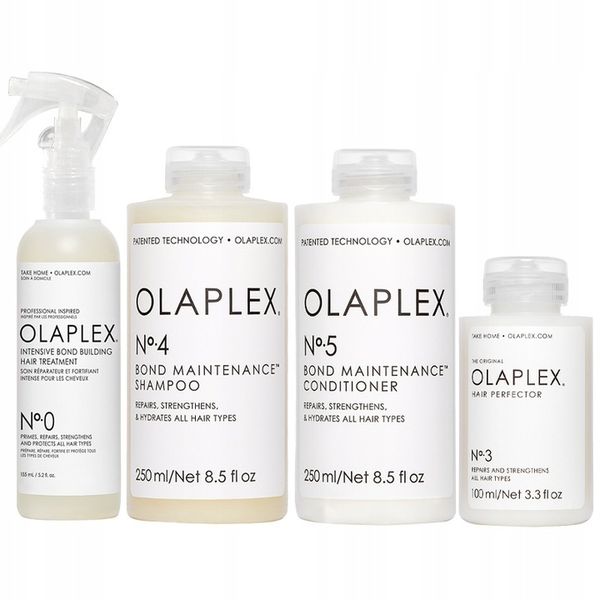 OLAPLEX NO.0 NO.3 NO.4 NO.5 ZESTAW ODBUDOWA 755ML zdjęcie 1