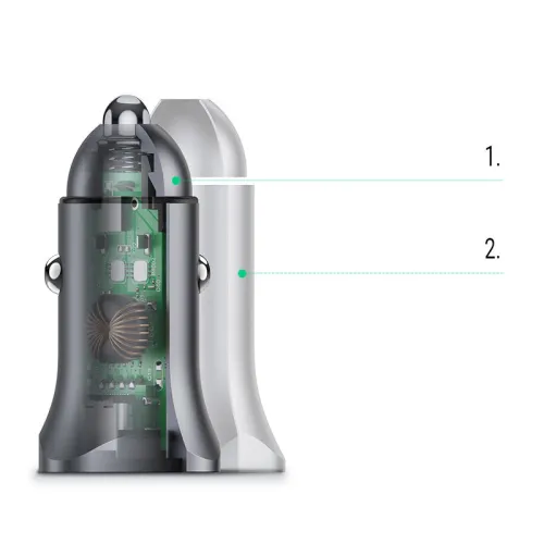 ugreen ładowarka samochodowa usb typ c / usb 24w power delivery quick na Arena.pl